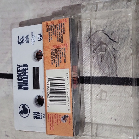 Disney Mickey Unwrapped Cassette with Blue and Red Cover - Picture 2 of 3